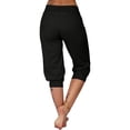 thumbnail image 5 of Capri Pants For Women,Dressy Bermuda Shorts Womens Golf Shorts Wide Leg Linen Shorts Sweat Pants Shorts Athletic Lounge Casual Pants High Waist Shorts Beach Shorts Knee Length Shorts, 5 of 7