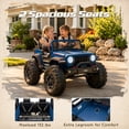 thumbnail image 4 of iYofe Jeep Wrangler Rubicon 24V 2 Seater Truck, Powered Ride on Car Toy with Remote Control&Bluetooth, 4 Wheeler for Kids Toddoler Ages 3-8, Blue, 4 of 10
