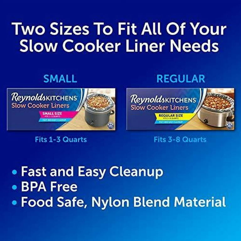 10/15/20 Count Slow Cooker Liners, Cooking Bags Large Size Crock Pot Liners  Disposable Pot Liners Plastic Bags, Size 13 X 21 Inches, Fit 3QT To 8QT Fo