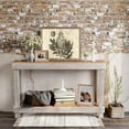 thumbnail image 2 of Easy4Home 46" Rustic Wood Console Table Hand-Made, White, 2 of 7