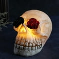 thumbnail image 3 of Halloween Glowing Skull Glow in the Dark Ornaments Festival Party Props Decor, 3 of 6