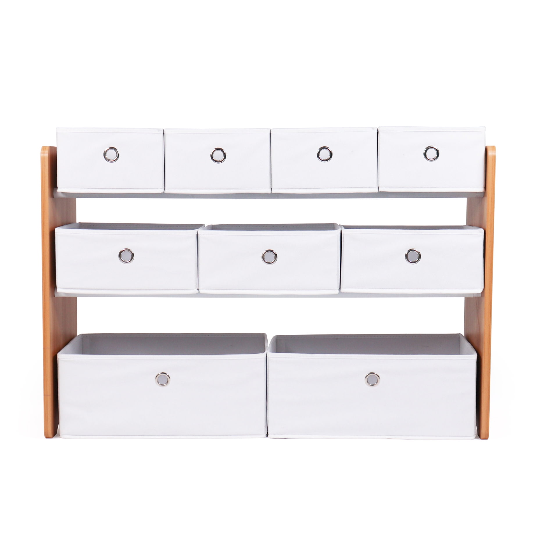Humble Crew Kids Toy Storage Organizer with 9 Collapsible Fabric Storage Bins