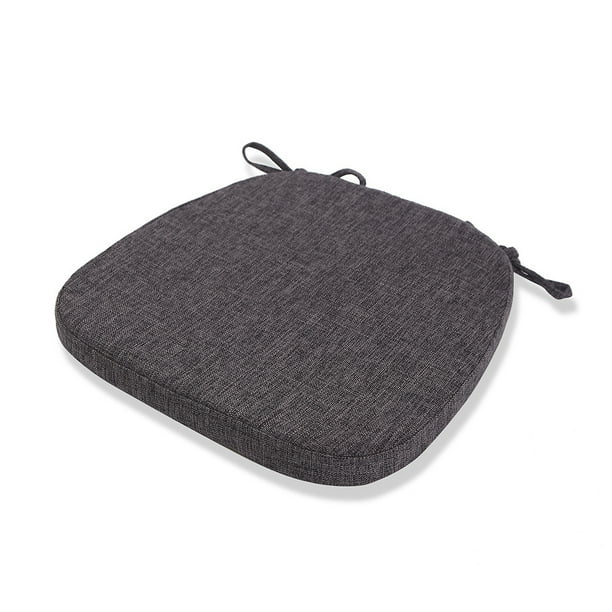 Almohadillas para Silla Injueey Cojín de Asiento Antideslizante Negro Gris 43x41x35cm
