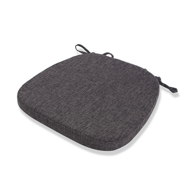Almohadillas para Silla Injueey Cojín de Asiento Antideslizante Negro Gris 43x41x35cm