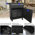 thumbnail image 4 of BCBYou 5-Drawer Rolling Tool Chest Tool Box, Lockable Drawer Organizer(Black), 4 of 6