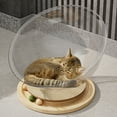 thumbnail image 2 of AOOOWER Acrylic Cats Toy Durability Play Toy Universal Toy Space Capsules Cats Bed, 2 of 9