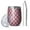 Pink Brown Heart, variant on 12oz Stemless Wine Tumblers Blue and White Checkered Pattern Vacuum Insulated Stainless Steel Travel Tumbler Cups Mug with Lid and Straw for Champaign,Cocktail,Beer with Cleaning Brush