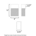 thumbnail image 2 of Maxim Lighting - Lattice - 12W 1 LED Outdoor Wall Mount-12 Inches Tall and 8, 2 of 2