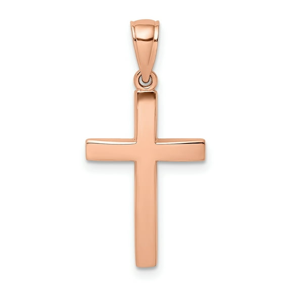 14k Rose Gold Cross Pendant