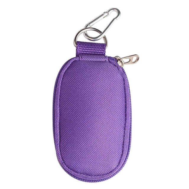 Fácil de 10 caja de botella de ranura protege para 2ML aceites esenciales botella bolsa de almacenamiento transporte organizador - Púrpura Salvador portador de elementos esenciales de viaje