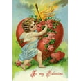 thumbnail image 1 of Flaming Heart-Fine Art Canvas Print (20" x 30"), 1 of 1