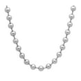 thumbnail image 3 of 6mm High-Polished Stainless Steel Ball Military Bead Chain Necklace, 23.5 inches + Gift Box, 3 of 7