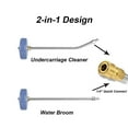 thumbnail image 3 of Extension 2 in 1 Pressure Washer Attachment Undercarriage Cleaner Water Broom Surface Cleaner with 4 Nozzles 2 Extension Rods Straight & 45 Degrees Angled, 3 of 6