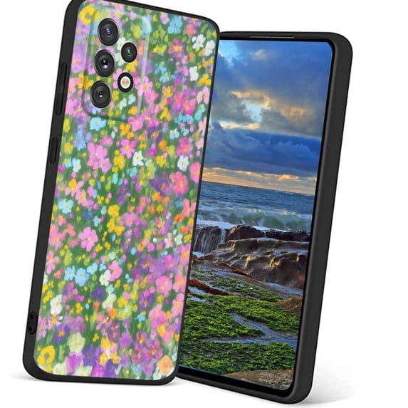 Compatible with Samsung Galaxy A52 5G Phone Case, Little-Flowers-85 Case Men Women, Flexible Silicone Shockproof Case for Samsung Galaxy A52 5G