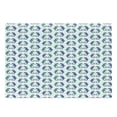 thumbnail image 1 of Seahorse Cutting Board, Ornate Drawings of Nautical Creatures Swirling Tails, Decorative Tempered Glass Cutting and Serving Board, in 3 Sizes, by Ambesonne, 1 of 2