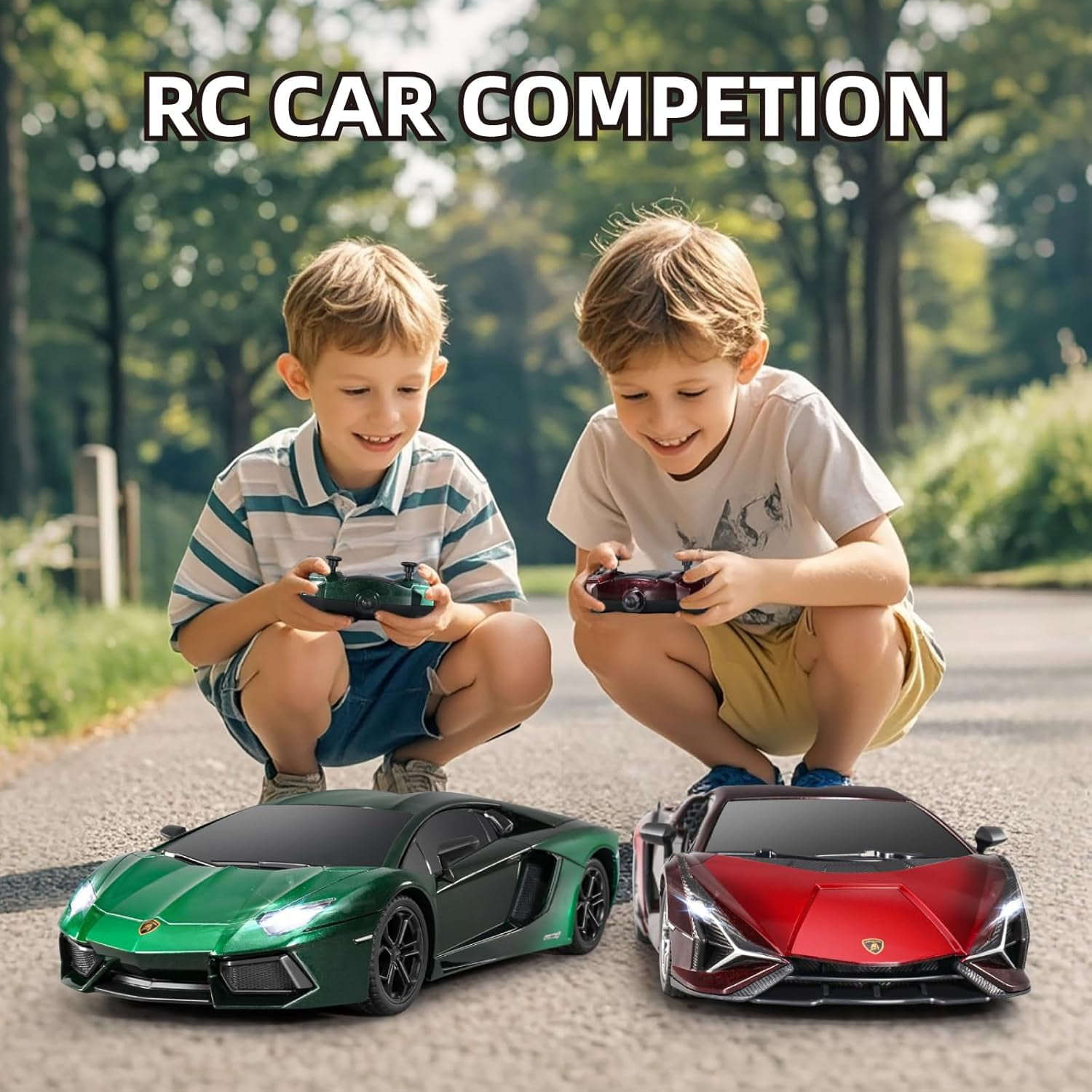 Miebely Lamborghini RC Car - 1:24 Scale Lambo Toy Car 3.7V 500mAh, LP700 Fast Remote Control Car for Boys 8-12, Rc Race Car Model Birthday Gifts for Kids Adults Boys Girls Age 6-12 Year Old