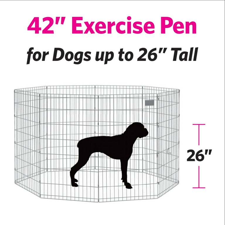 MidWest Homes For Pets Metal Exercise Dog Playpen No Door Gold 42