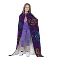 thumbnail image 4 of Honeii Colorful Snake Print Poncho Cape, Cloak Coat, Snuggly Hooded Wearable Blanket, Hooded Cape For Teenagers,Halloween Costumes-Medium, 4 of 7