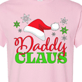 thumbnail image 4 of Inktastic Daddy Claus with Christmas Santa Hat and Snowflakes T-Shirt, 4 of 5