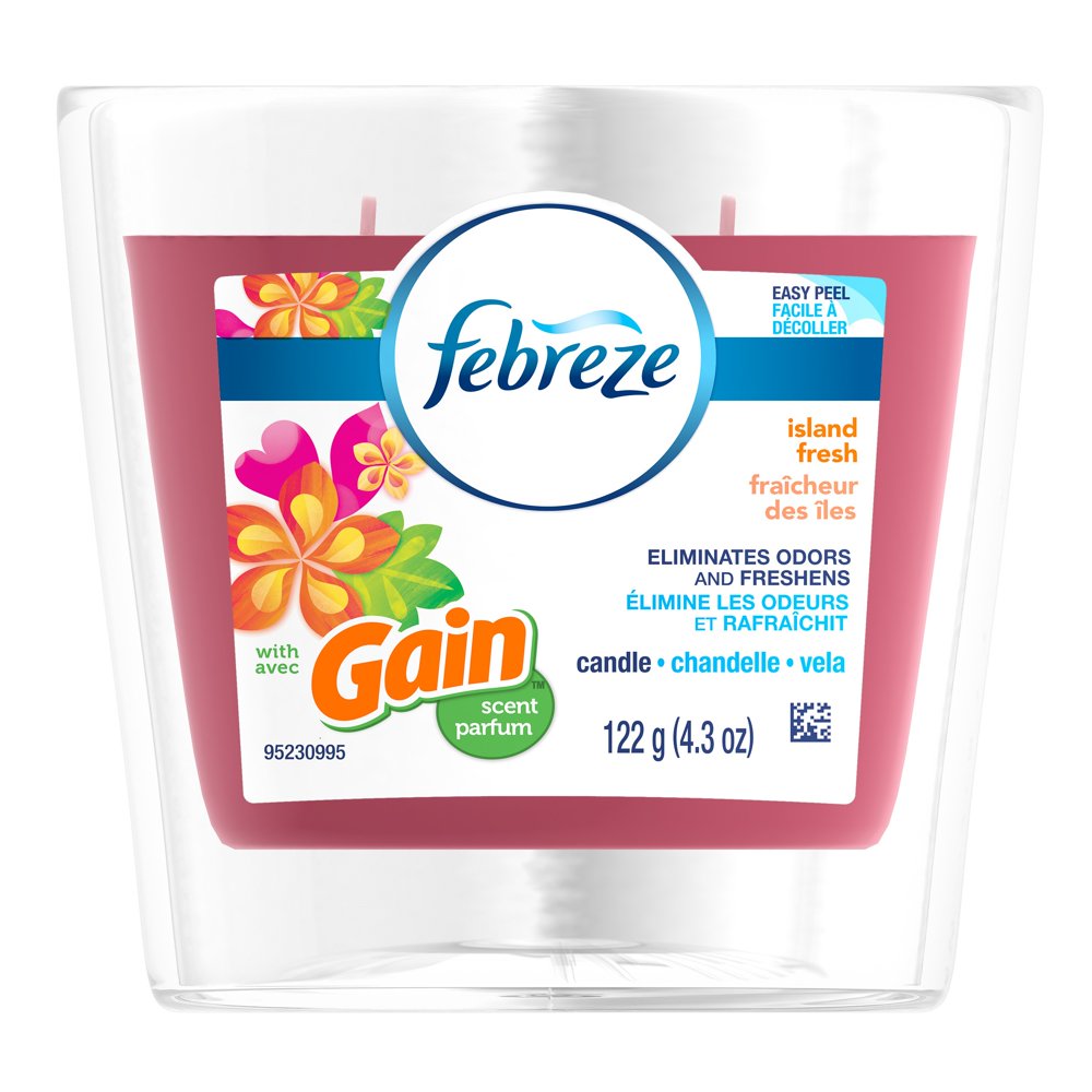 Febreze Island Fresh with Gain Scent Candle 4.3 oz. Jar