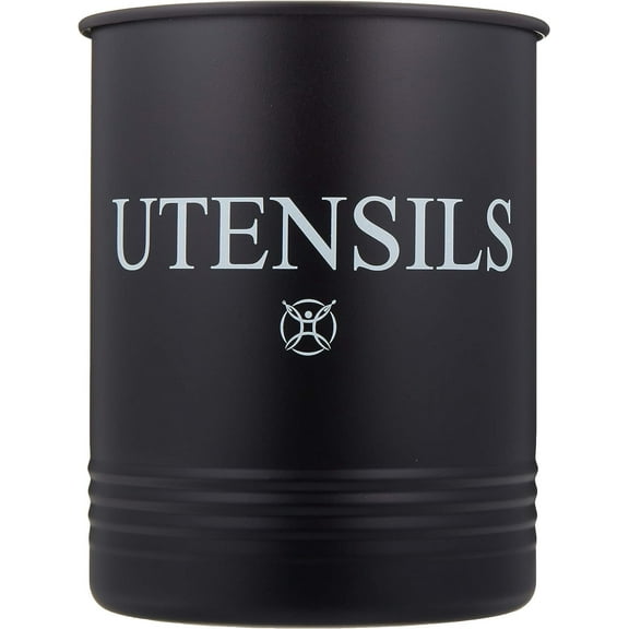 Steelware Central Utensil Holder Large Crocks Kitchen (black)