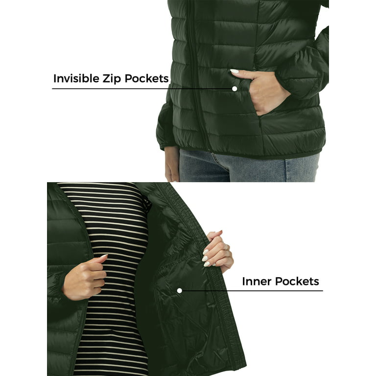 Packable Down Puffer Jacket - Green