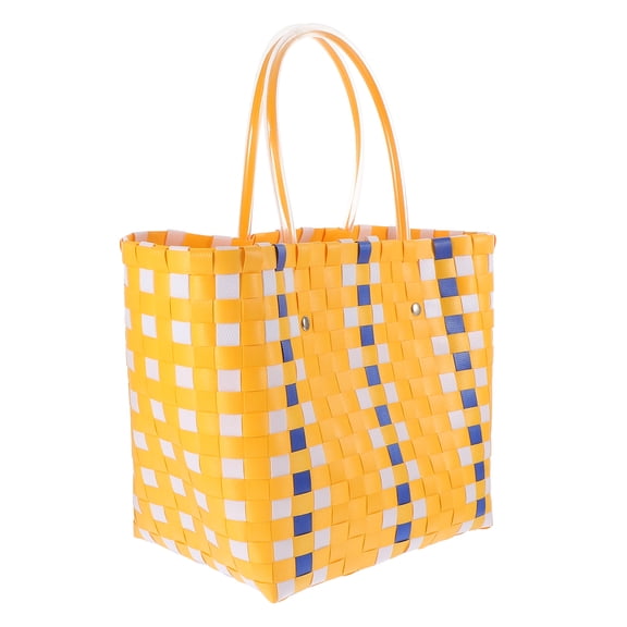 Raindrops Collapsible Shopping Basket Shopping Container Baby 27X20X12CM Yellow