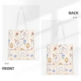 thumbnail image 3 of DouZhe Reusable Grocery Bags, Cartoon Cute Chicken Dog Lightweight Polyester Canvas Cloth Tote Bag for Travle Gym Shopping School, 15" x 16", 3 of 7