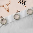thumbnail image 4 of Erosebridal Hippie Cow Skull Curtains Pack of 2 (42x84 Each), Farmhouse Aztec Curtains Blackout, Brown, 4 of 6