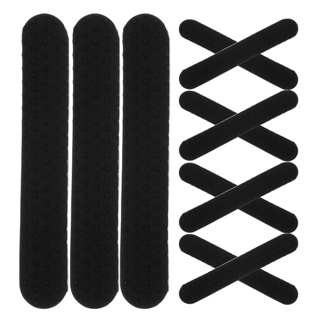 100 tiras adhesivas de silicona antideslizantes para perchas de madera y plástico
