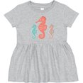 thumbnail image 3 of Inktastic Seahorse Ocean Sea Creatures Girls Baby Dress, 3 of 5