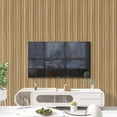thumbnail image 7 of UMIGGEE 3D Slat Wall Panel 3D Fluted Textured Panel, 15.7" x 118", Walnut, 7 of 7