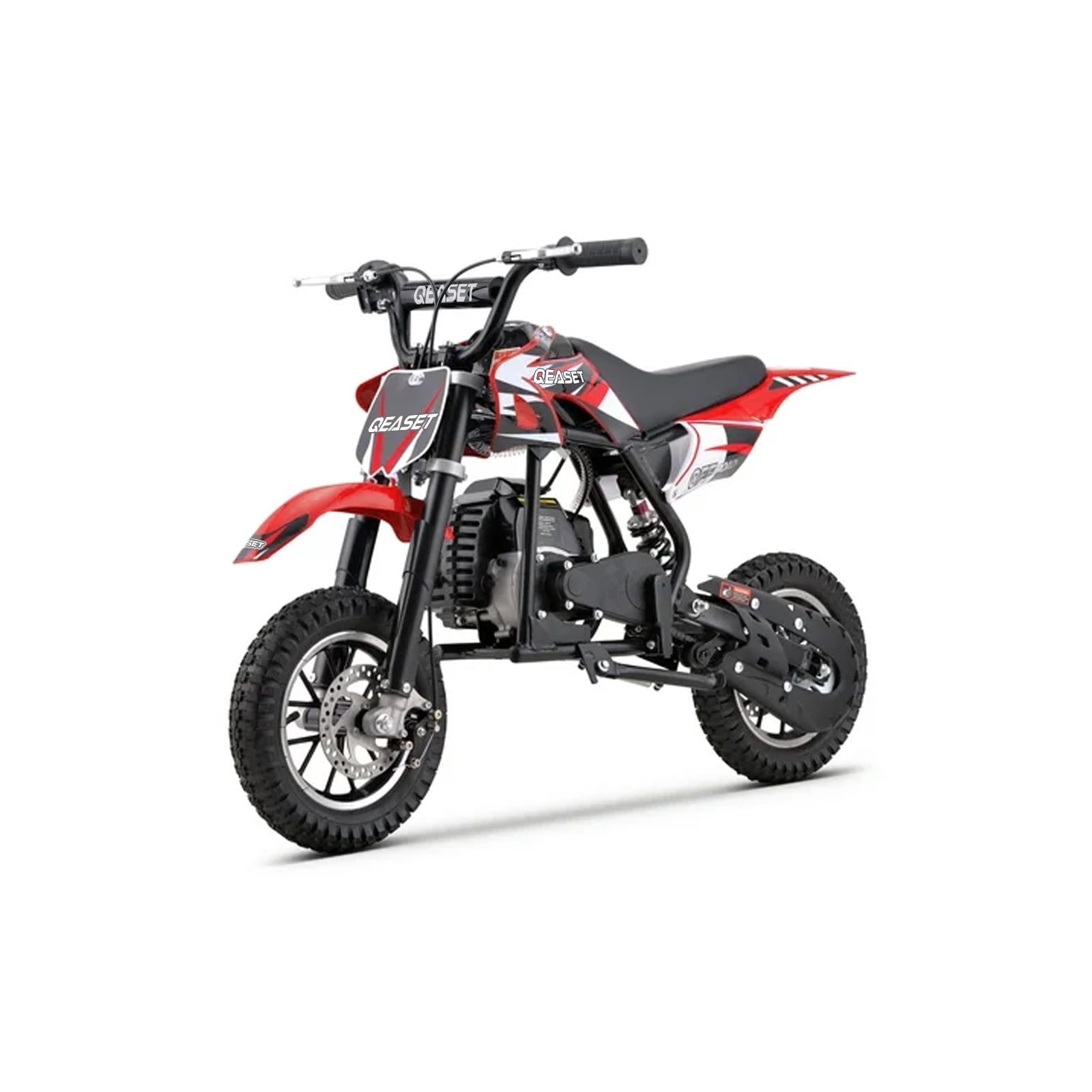 QEASET 39CC Dirt Bike, Gas Powered Mini Bike, Red