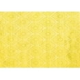 thumbnail image 1 of Ahgly Company Indoor Rectangle Abstract Yellow Contemporary Area Rugs, 2' x 5', 1 of 4