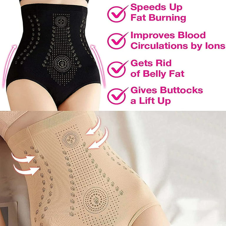 Women Body Shaper Fiber Restoration Shapewear Tightening Tummy Control  Underwear High Waist Panties Belly Compression