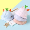 thumbnail image 4 of Coofit Baby Beach Hat Cotton Sun Protection Rabbit Wide Brim Hat Bucket Cap Safari Hat, 4 of 10