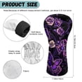 thumbnail image 7 of Uorisanigo Golf Club Head Covers - Premium Leather Purple Rose Butterfly Golf Driver Fairway Hybrid Head Cover - Personalized Golfclub Covers Accessories for Women, Fits Most Size, 7 of 7
