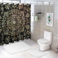 thumbnail image 7 of Orinice Flowers Bathroom Decor Set Colorful Luxurious Graphic Print Polyester Fabric Fashion Shower Curtain with Hooks Home Bathtubs Decoration 69x72, 7 of 7