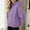 Purple, variant on Girls Polka Dot Hoodie Long Sleeve Loose Fit Casual Fashion Kids Pullover Swaetshirt Purple 4-14