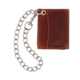 thumbnail image 2 of CTM  RFID Trifold Leather Biker Wallet with Silver Chain (Men), 2 of 6