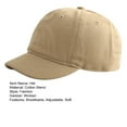 thumbnail image 7 of Men Baseball Hat Solid Color with Brim Breathable Anti-slip Vintage Sunscreen Soft Adjustable Men Sun Hat Headwear, 7 of 7