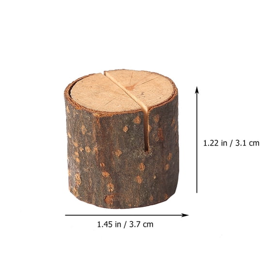 Zcyifa Photo Clips 25pcs Round Wood Holders Desktop Photo Stands Wedding Menu Clips (Assorted Color)
