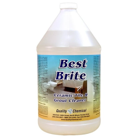 Best Brite - Heavy-duty tile and grout cleaner with acid - 1 gallon (128 (Best Tile Grout Whitener)