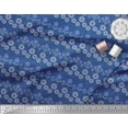 thumbnail image 3 of Soimoi Japan Crepe Satin Fabric Leaves & Floral Artistic Printed Craft Fabric by The Yard 42 Inch Wide, 3 of 3