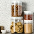 thumbnail image 3 of Click Clack Clear Pantry Canister with White Lid, 1.6 Quart, 3 of 4