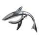 thumbnail image 3 of Cejilla de guitarra de aleación de zinc Shark Capo para guitarra acústica y eléctrica con buena sensación en la mano, sin zumbidos de trastes y duradera (plata), 3 of 5