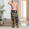 thumbnail image 2 of Naloa Mardi Gras3 Pajama Pants Men, PJ Bottoms, Sleep & Lounge Pants-X-Large, 2 of 6
