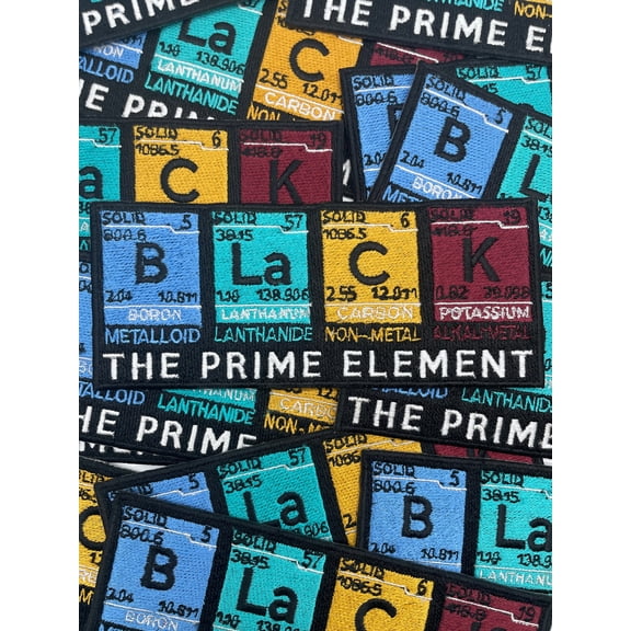Prideful Patchez, The Prime Element Iron on Patch, Element Patch, Sew On Patch, Jacket Patch, Embroidered Patch, Crafting, Crafts
