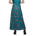 thumbnail image 4 of Moomaya Rayon Printed Long Length Skirt For Women Plus Size Tie Waist Maxi Skirt, 4 of 6