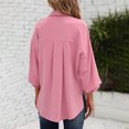 thumbnail image 4 of Moda Mujer Camiseta de manga larga Otoño Frente abierto Prendas de abrigo sueltas Blusa sólida Abrigo Tops Fridja  czfsfas6745, 4 of 9